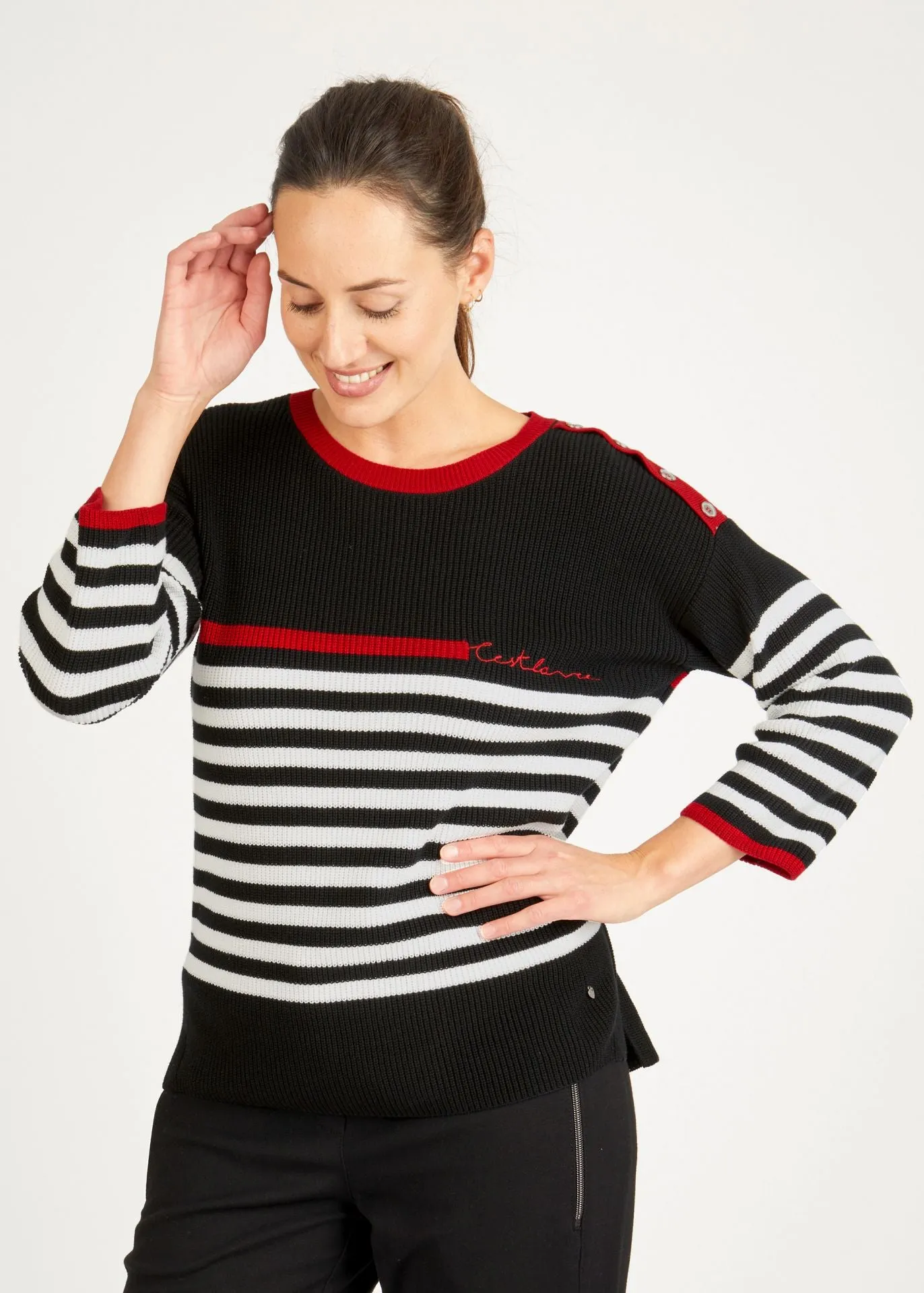 113621- Stripe Jumper - Rabe