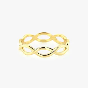 14k Gold Infinity Band