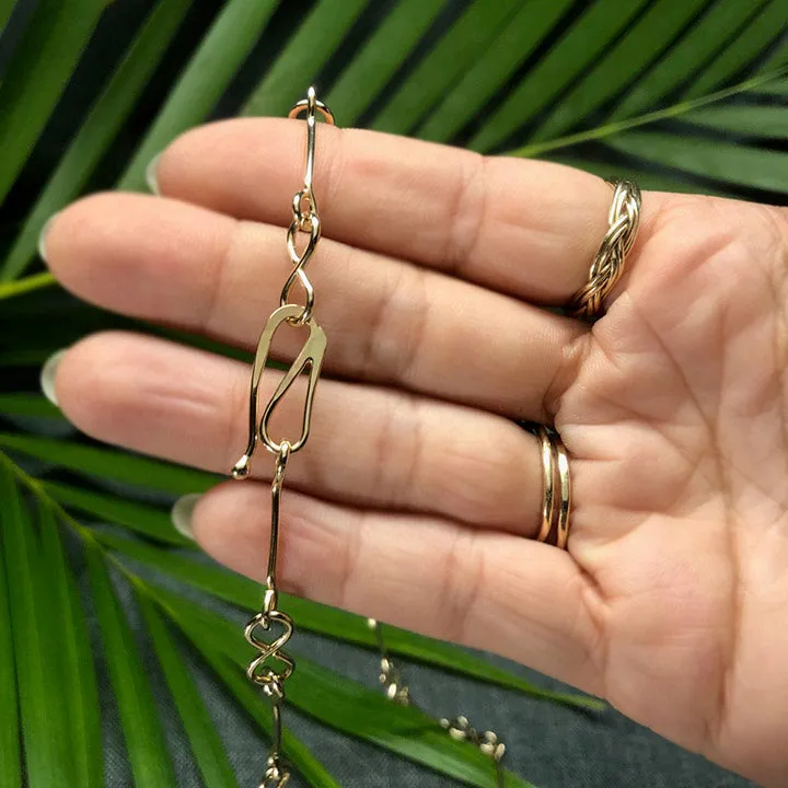 14k Gold Infinity Chain