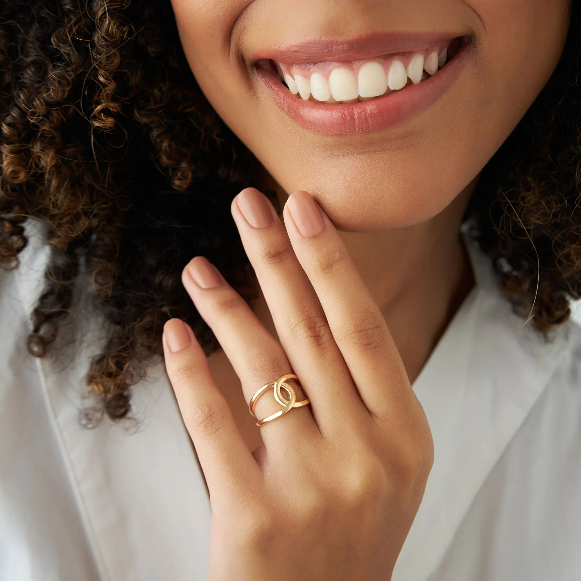 14k Gold Infinity Knot Ring