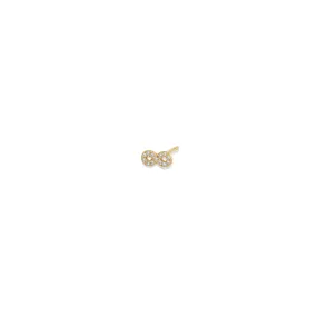 14k Itty Bitty Diamond Infinity Stud