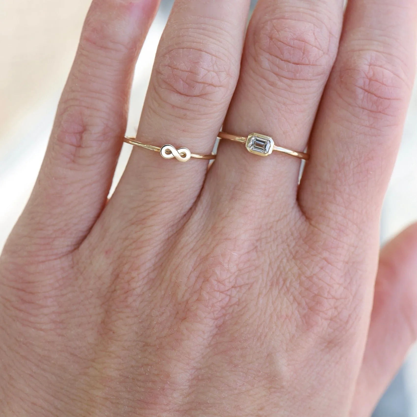 14k Itty Bitty Infinity Ring