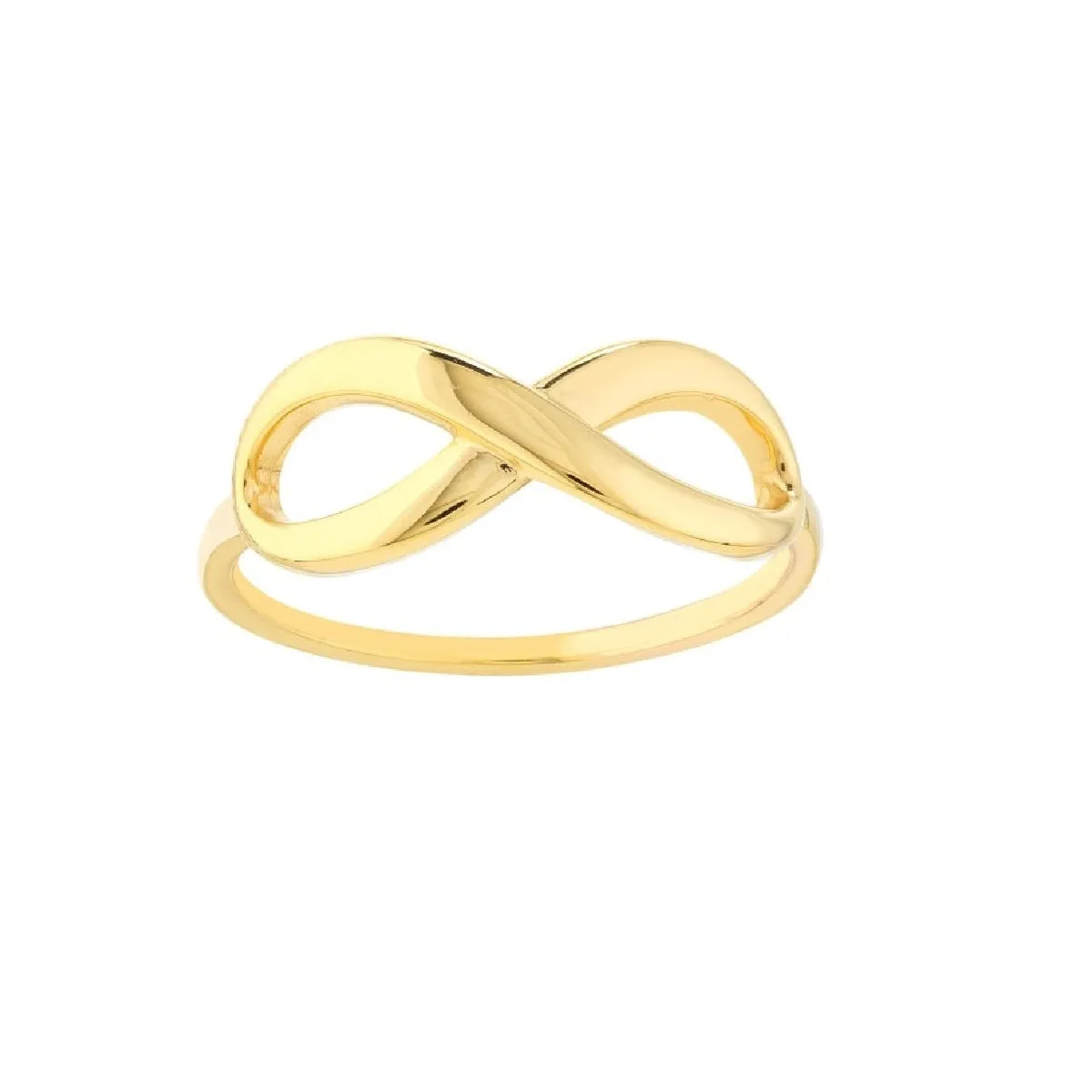 14k Yellow Gold Infinity Ring, Size 6.0