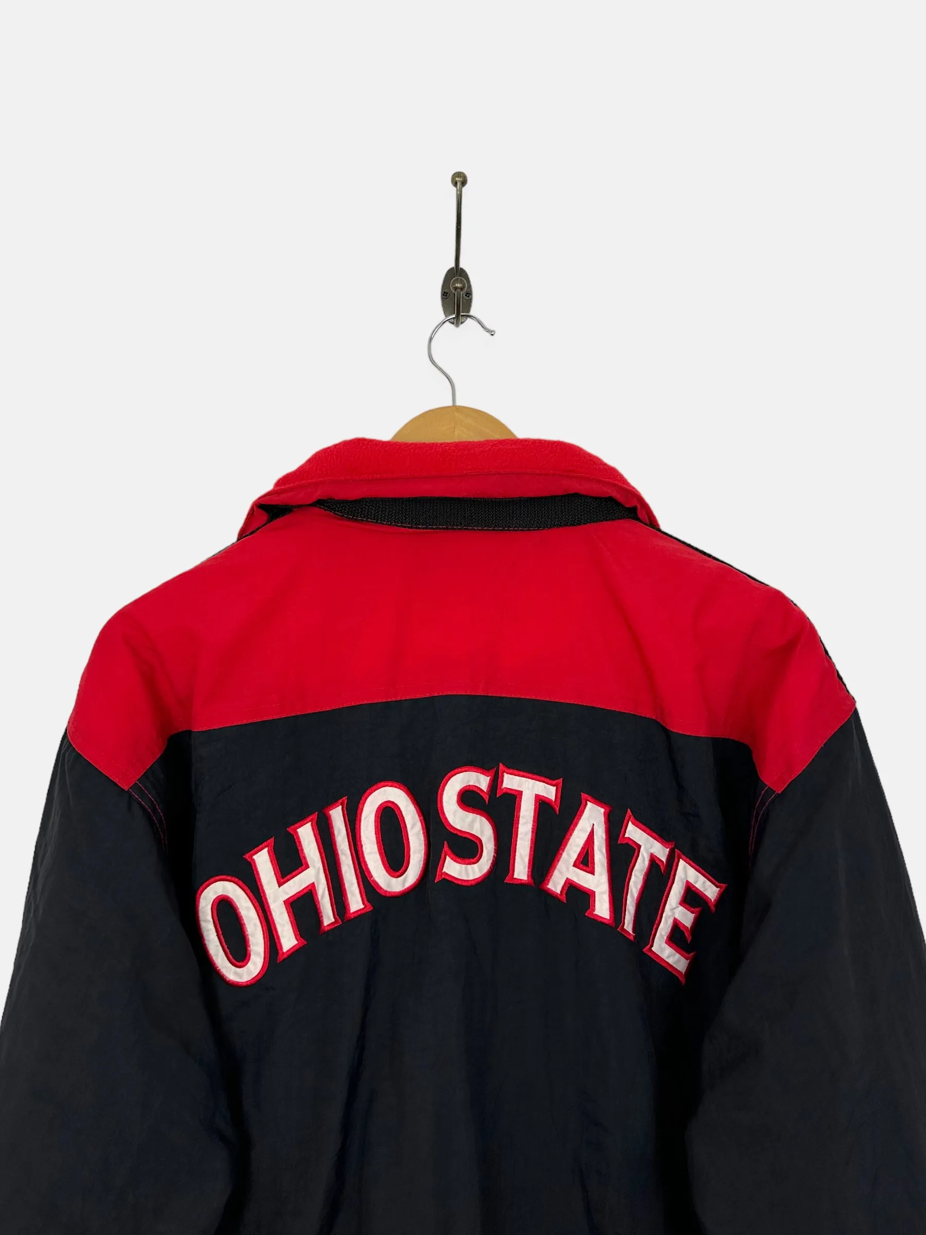 90's Champion Ohio State Embroidered Vintage Puffer Jacket Size S-M