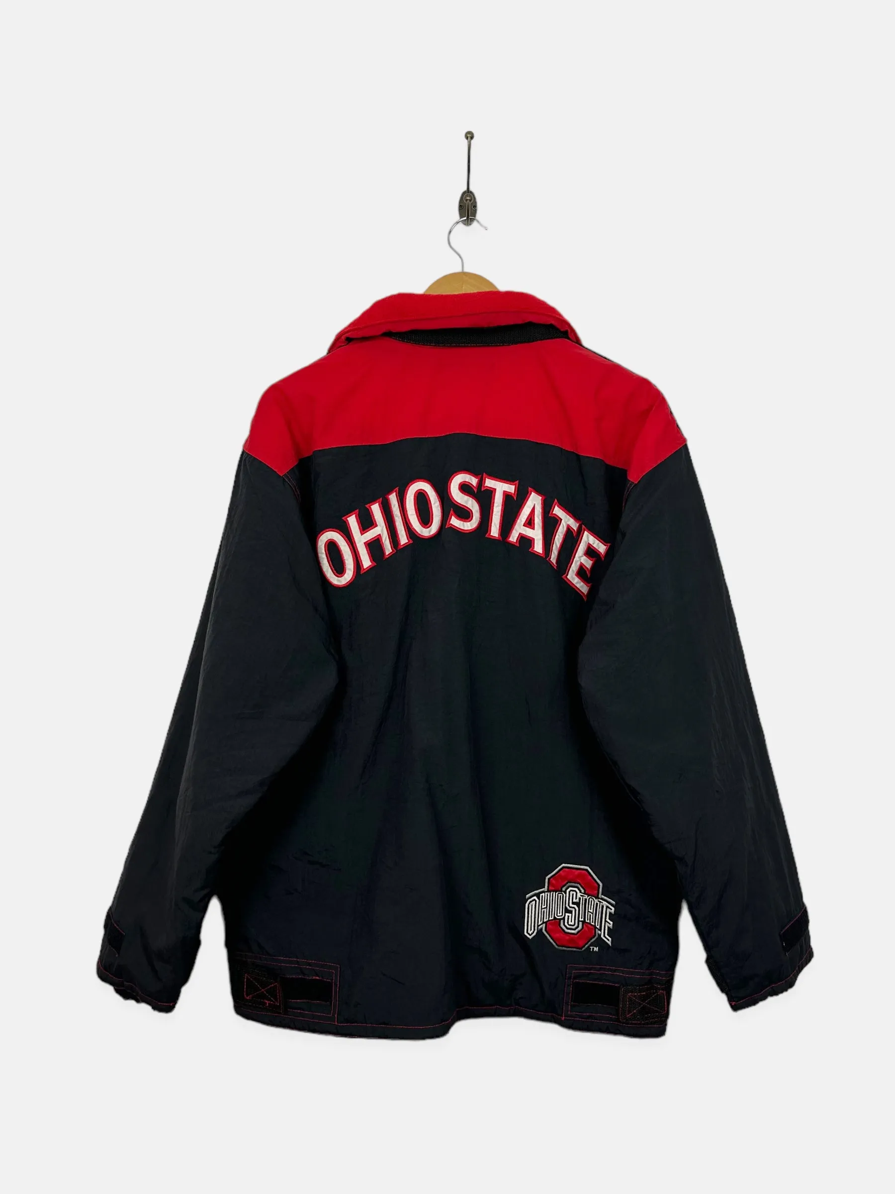 90's Champion Ohio State Embroidered Vintage Puffer Jacket Size S-M