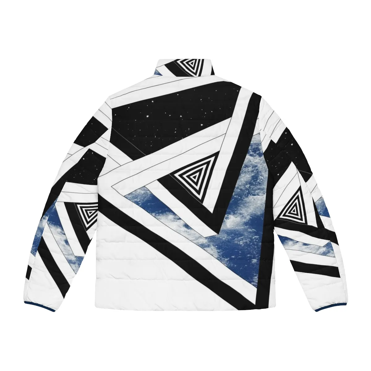 Above & Below Puffer Jacket - Conceptual Space & Ocean Design