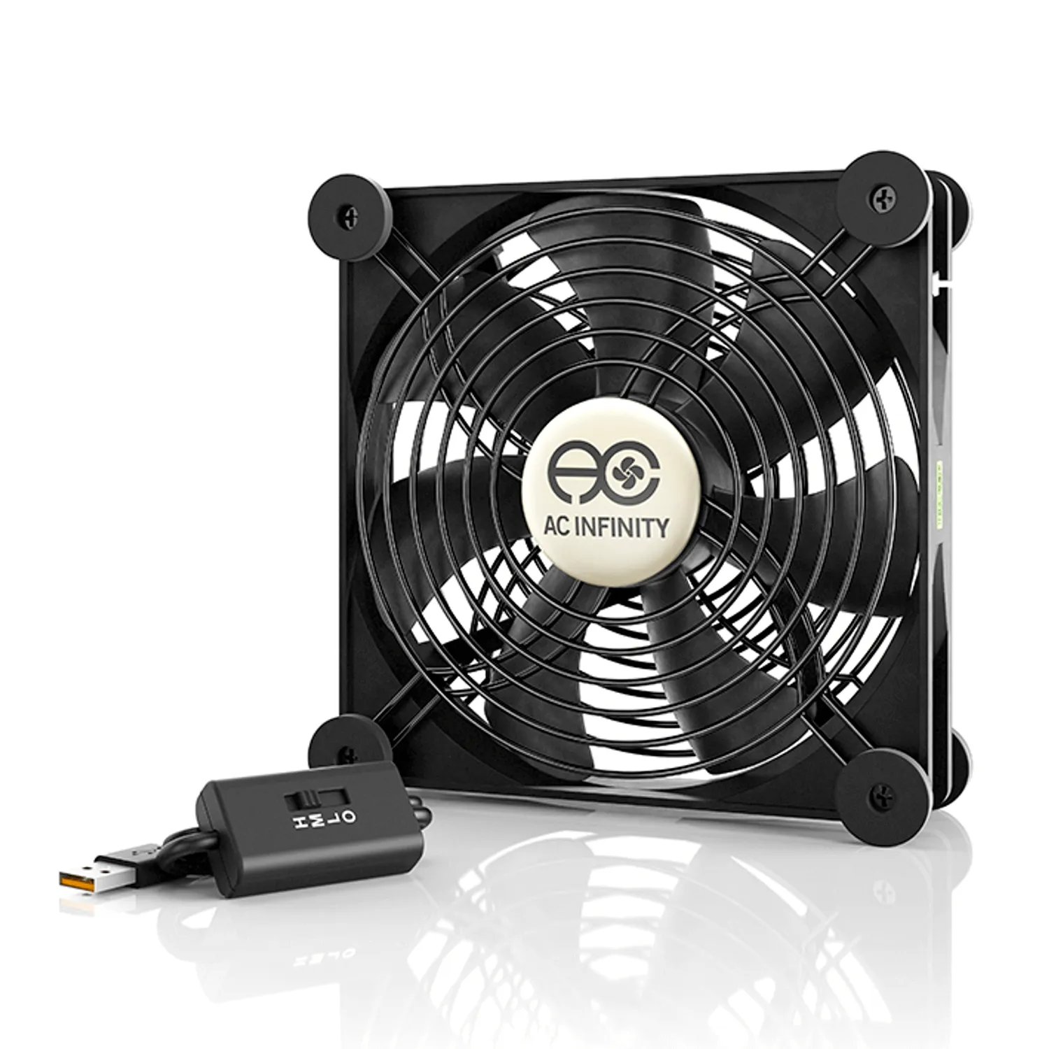 AC Infinity MULTIFAN S4, Quiet USB Cooling Fan, 140mm