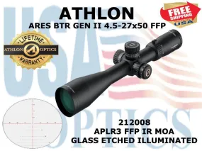 ATHLON, 212008, ARES BTR GEN II 4.5-27x50 APLR3 MOA