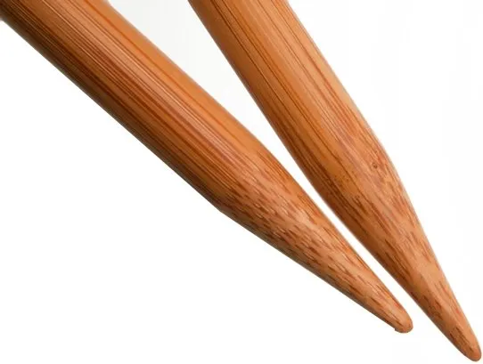 Bamboo 9" Single Point Needles-Patina