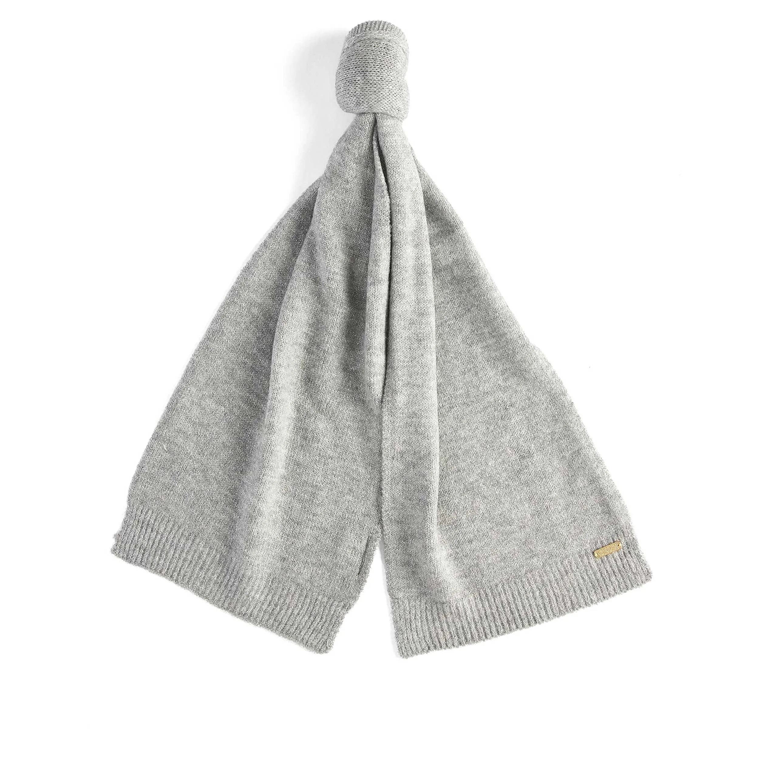 Barbour Sparkle Ladies Beanie & Scarf Gift Set in Grey Marl