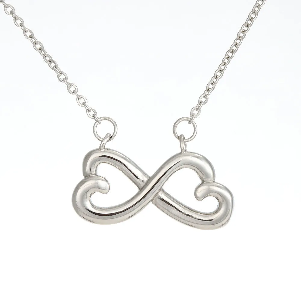 Beautiful Heart Infinity Necklace With Mom To Daughter Remember Always Message Card