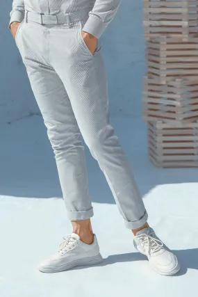 Beige Self Lining Pants