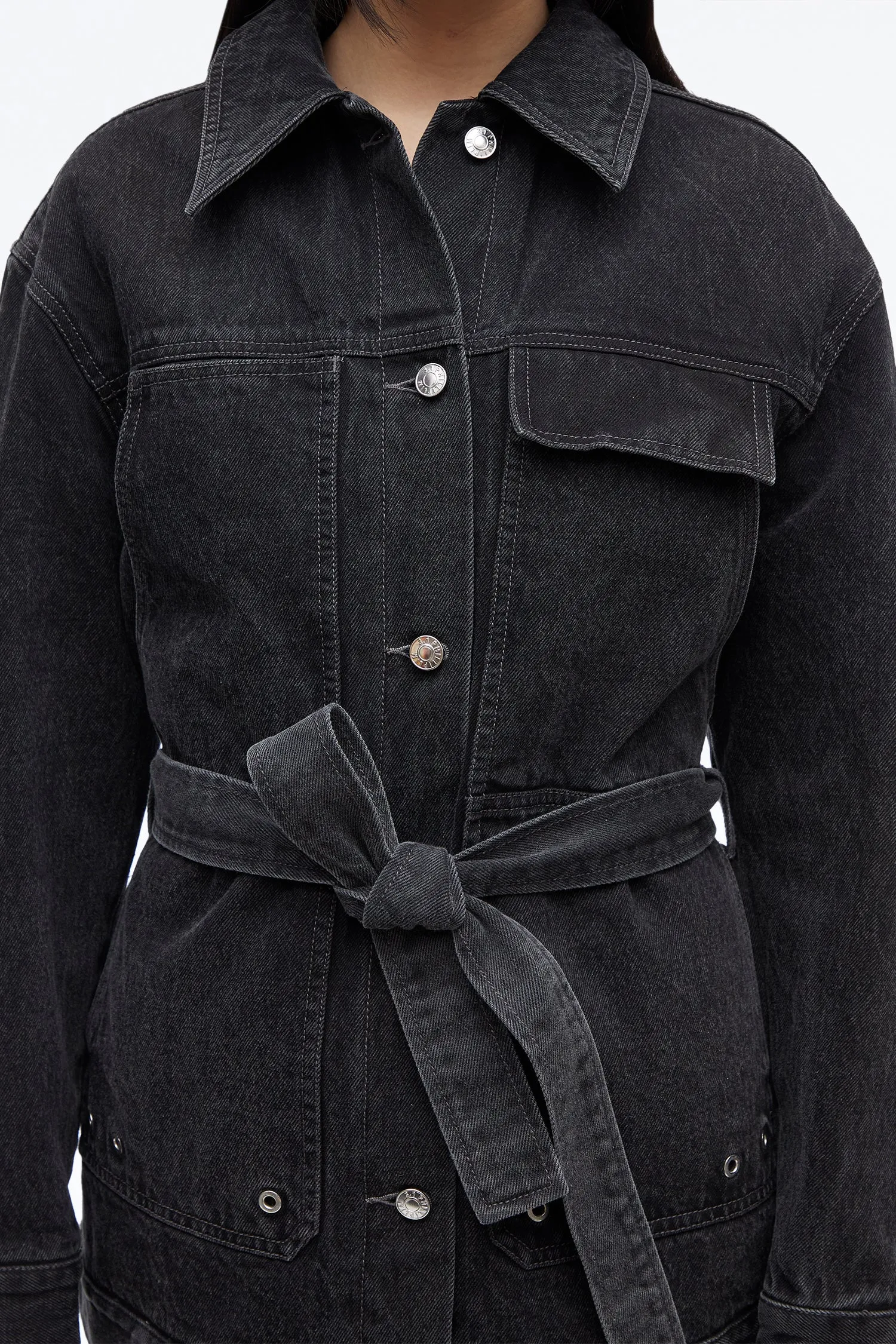 Denim Quilted Chore Jacket