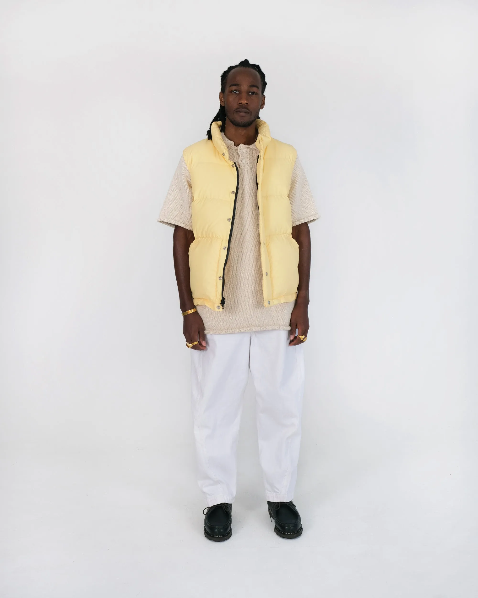 Down Italian Vest - Streakfree Nylon - Sun (Final Sale)