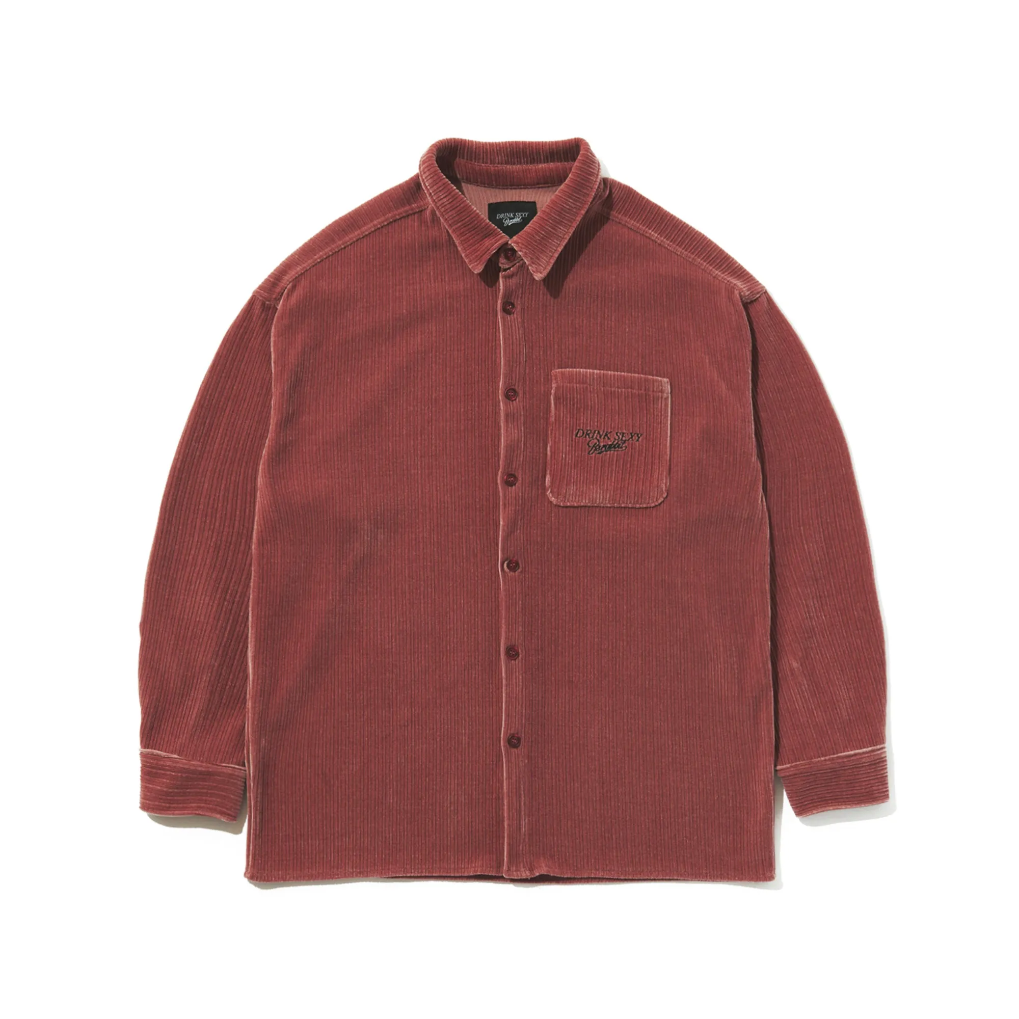 DSXBS HEAVY CORDUROY COLLAR SHIRT INDY PINK