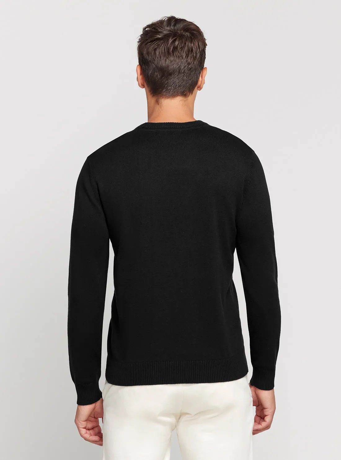 Eco Black Britton Logo Jumper