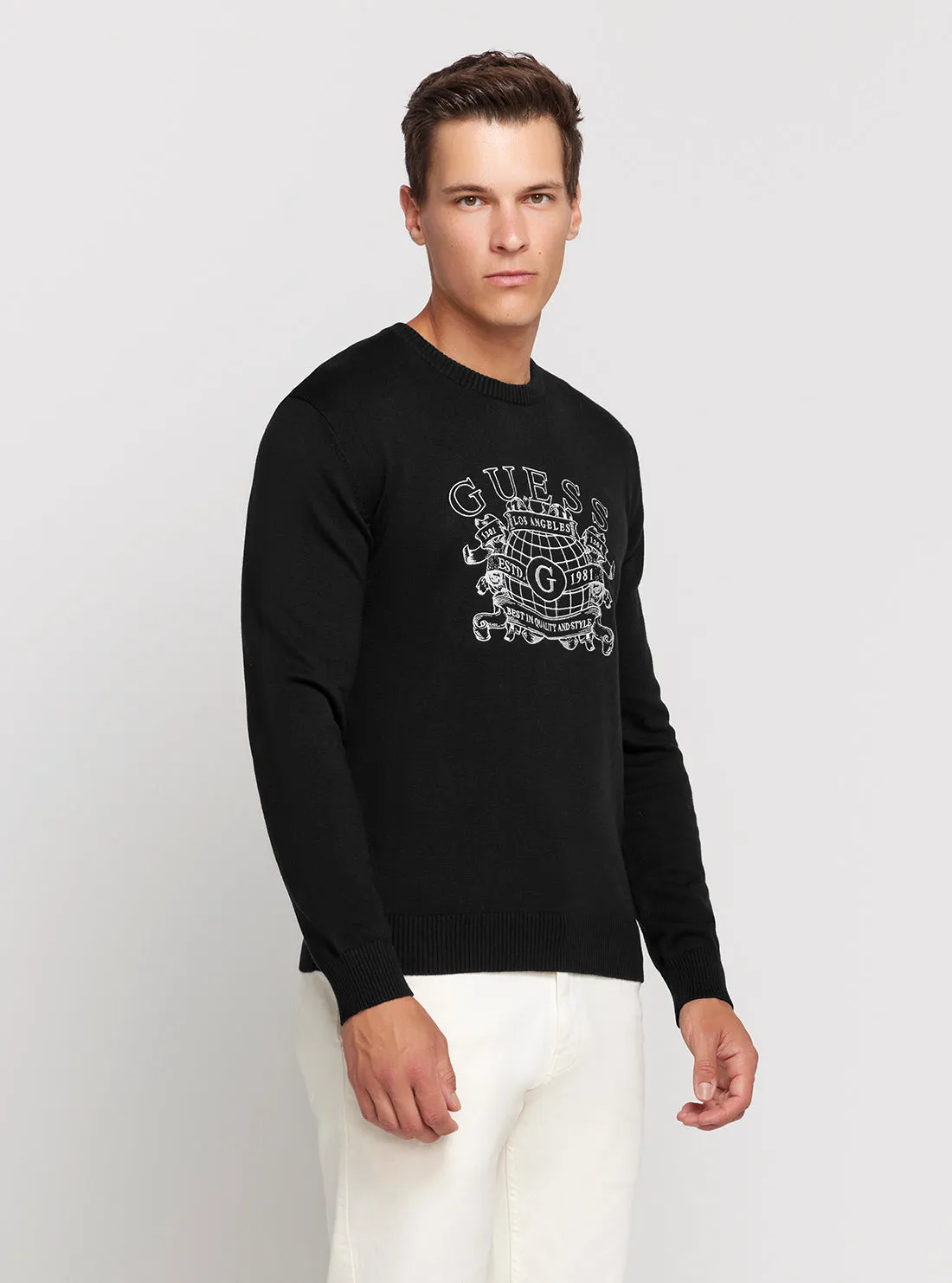 Eco Black Britton Logo Jumper