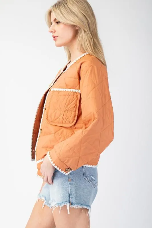 Fall Bliss Boho Quilted Jacket