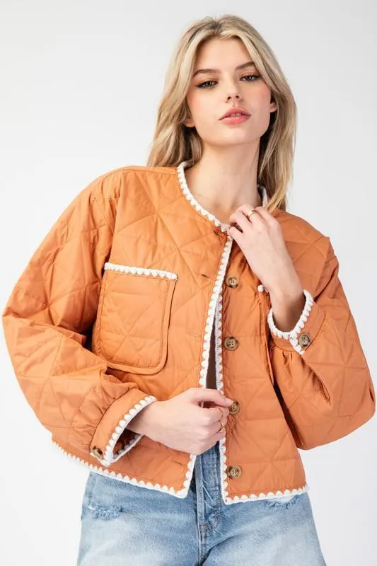 Fall Bliss Boho Quilted Jacket