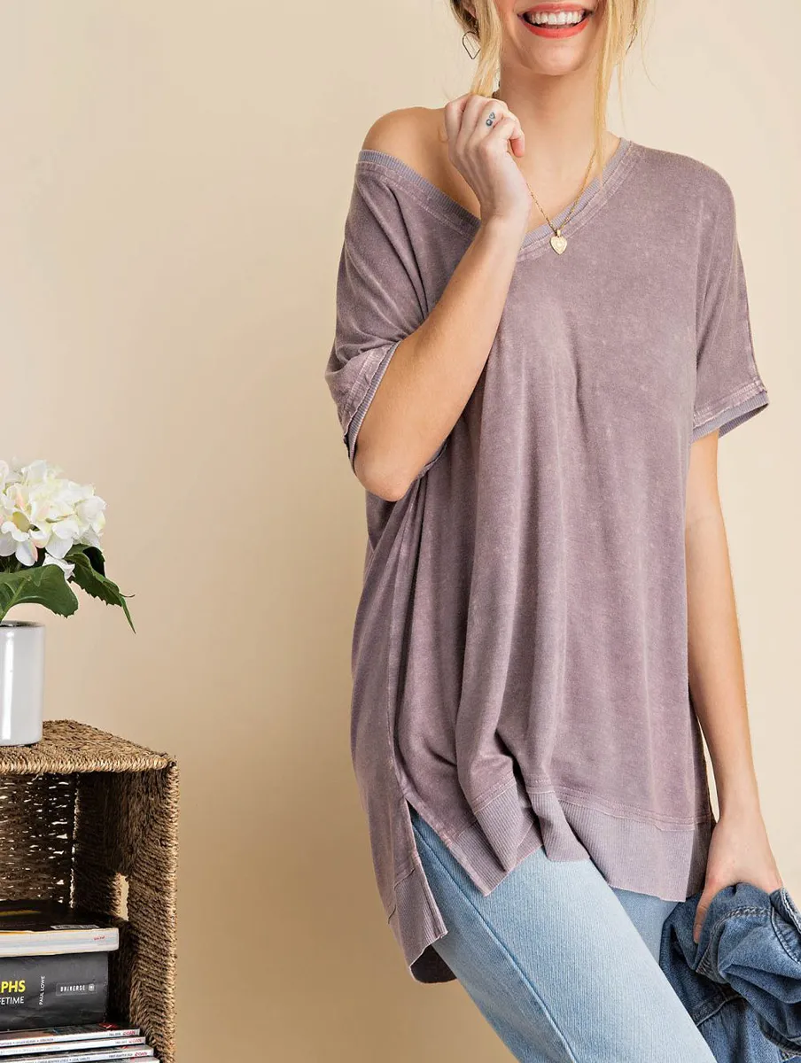 Feeling Just Right Ribbed Tee