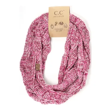 Four-Tone CC Infinity Scarf SF816