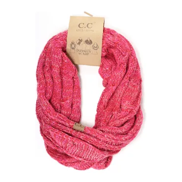 Four-Tone CC Infinity Scarf SF816