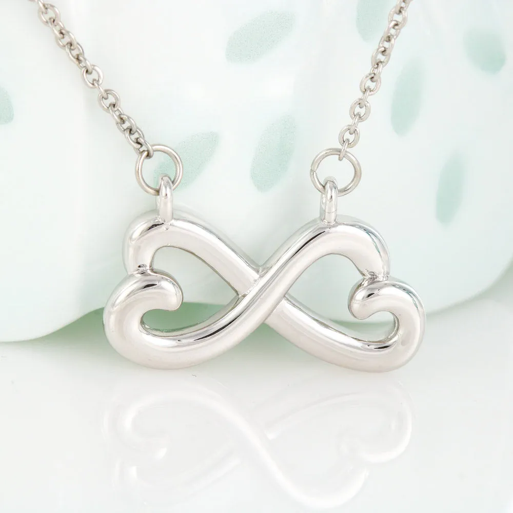 Gifts For Mom Infinity Heart Necklace With Adorable I Love You Message Card