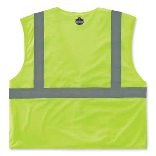 Glowear 8210hl-s Single Size Class 2 Economy Mesh Vest, Polyester, 4x-large, Lime, Ships In 1-3 Business Days