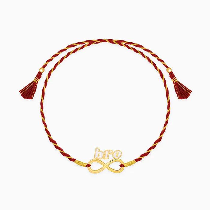 Golden Infinite Bhai Love  Rakhi