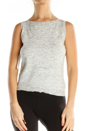 Gray Heather All Day Wear Knit Top