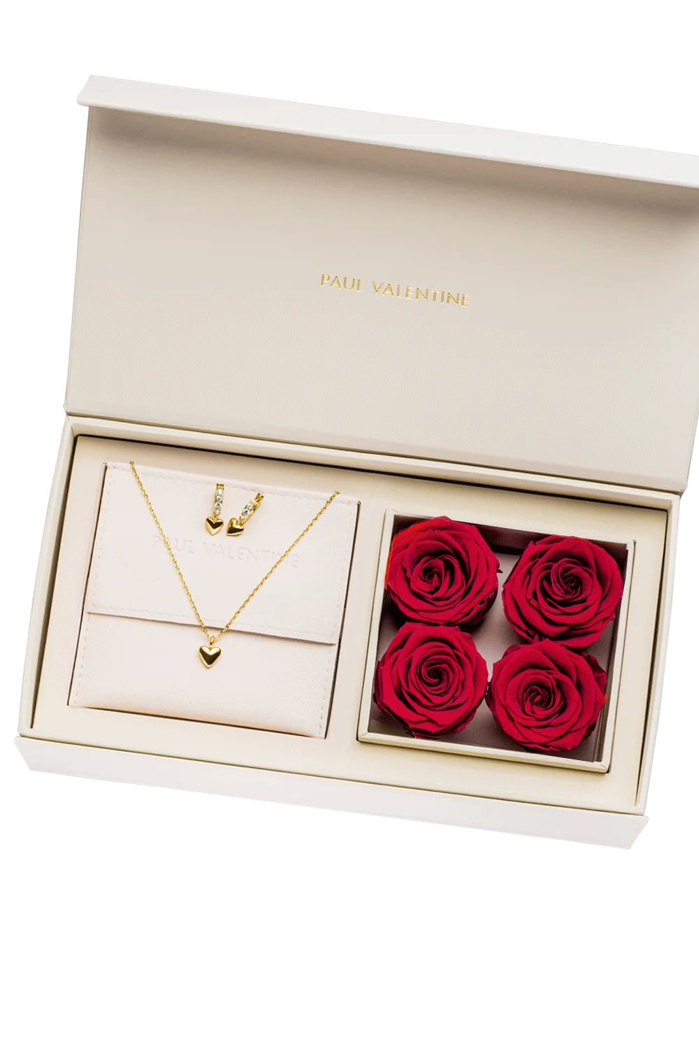 Heart Rose Box 14K Gold Plated