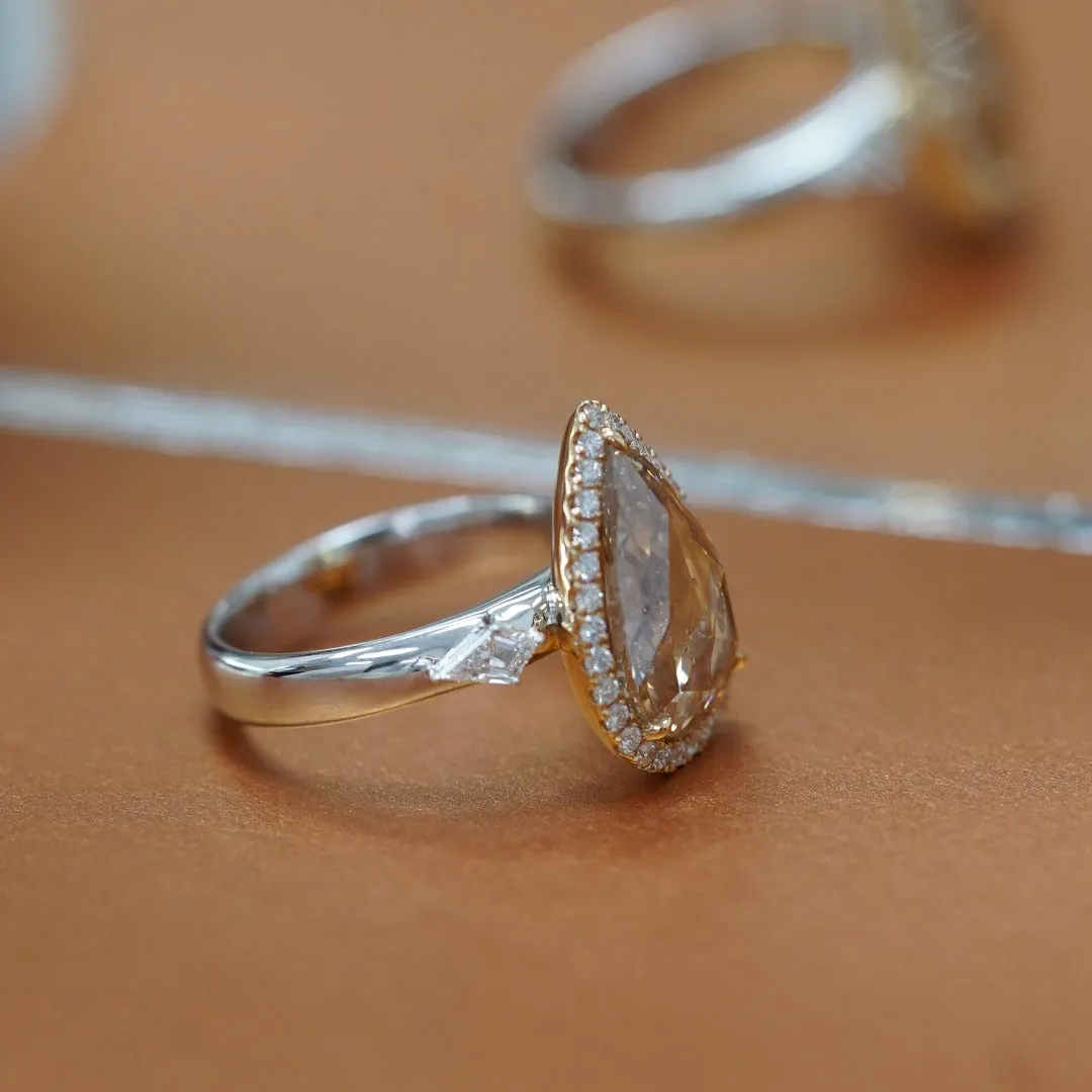 INFINITY - 18K White Rose Gold Diamond Ring