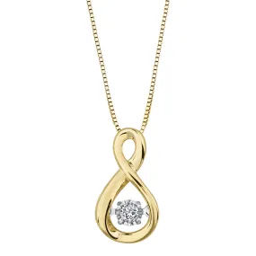 Infinity Dancing Diamond Pendant