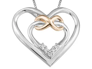 Infinity Double Heart Pendant