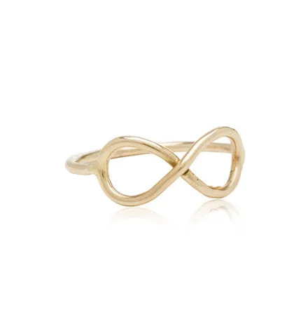 Infinity Ring, 9kt Yellow Gold