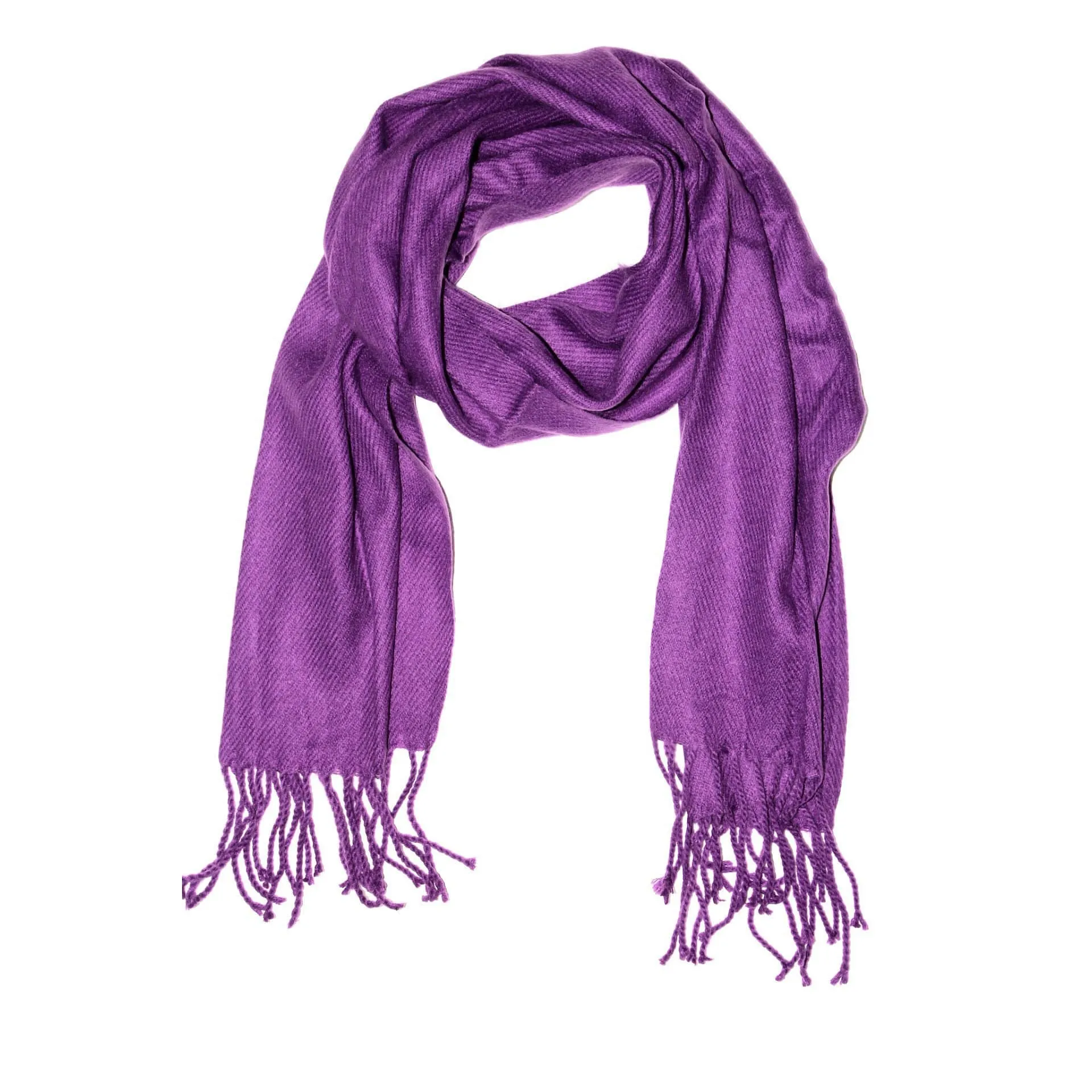 Lightweight Acrylic Scarf - Dark Purple