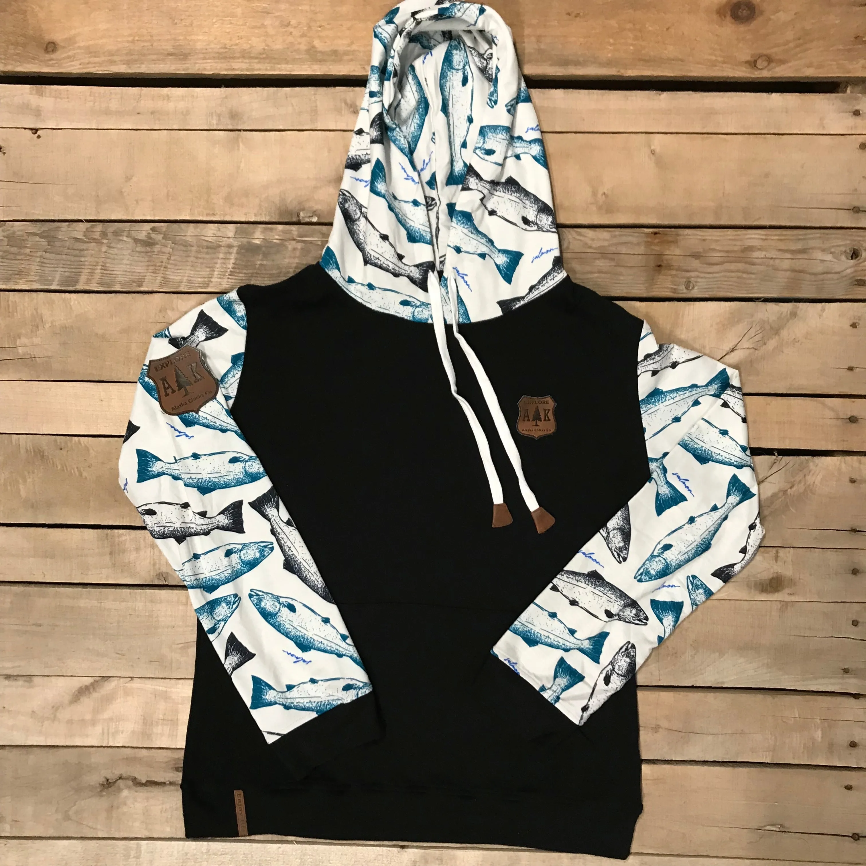 Lightweight Sleeve Print Hoodie