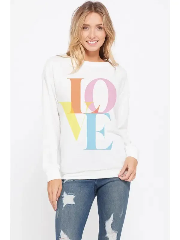 LOVE SOFT KNIT SWEATSHIRT