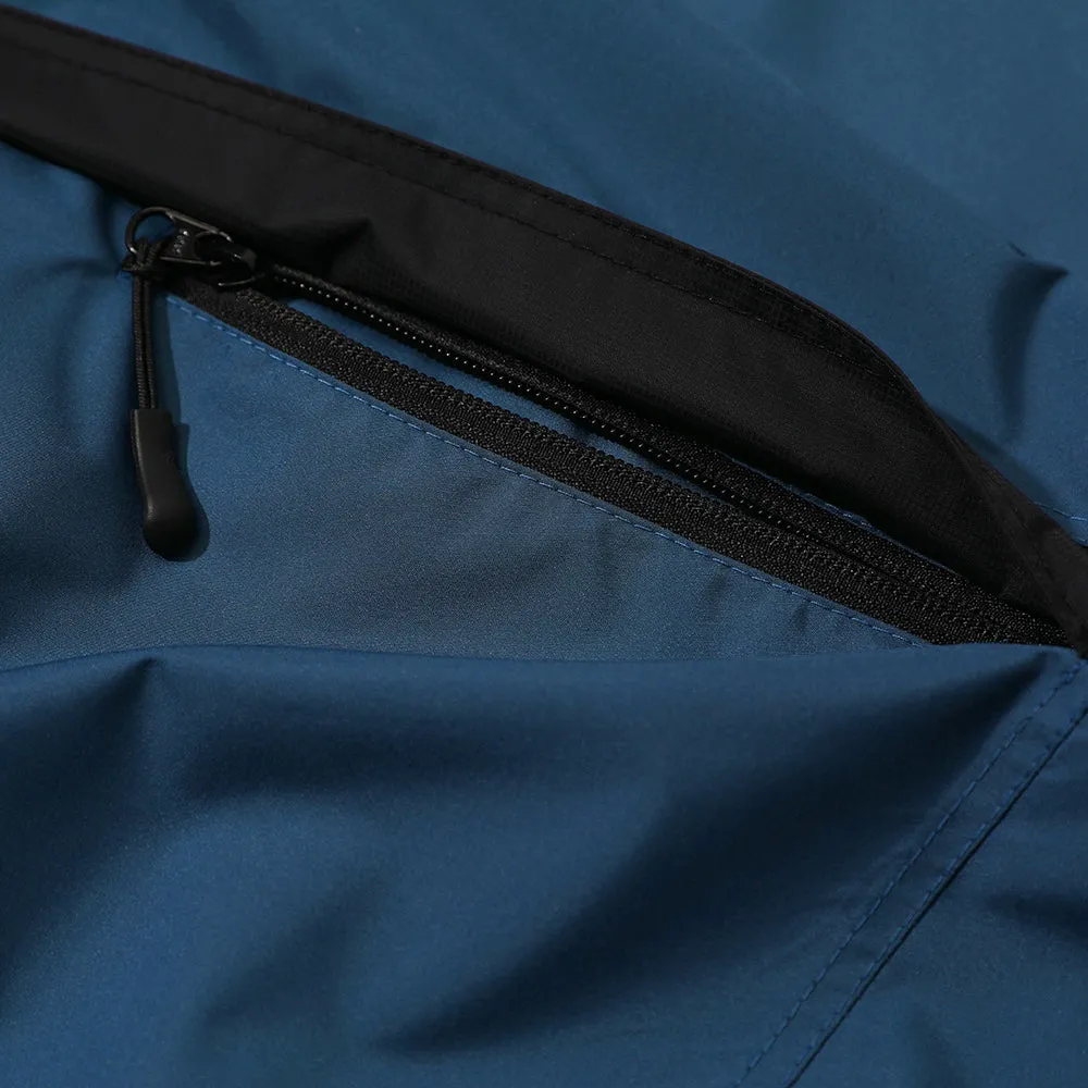 MMM WINDBREAKER HOODED JACKET PEACOCK BLUE