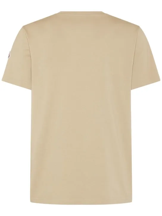 Moncler   Logo patch cotton t-shirt 