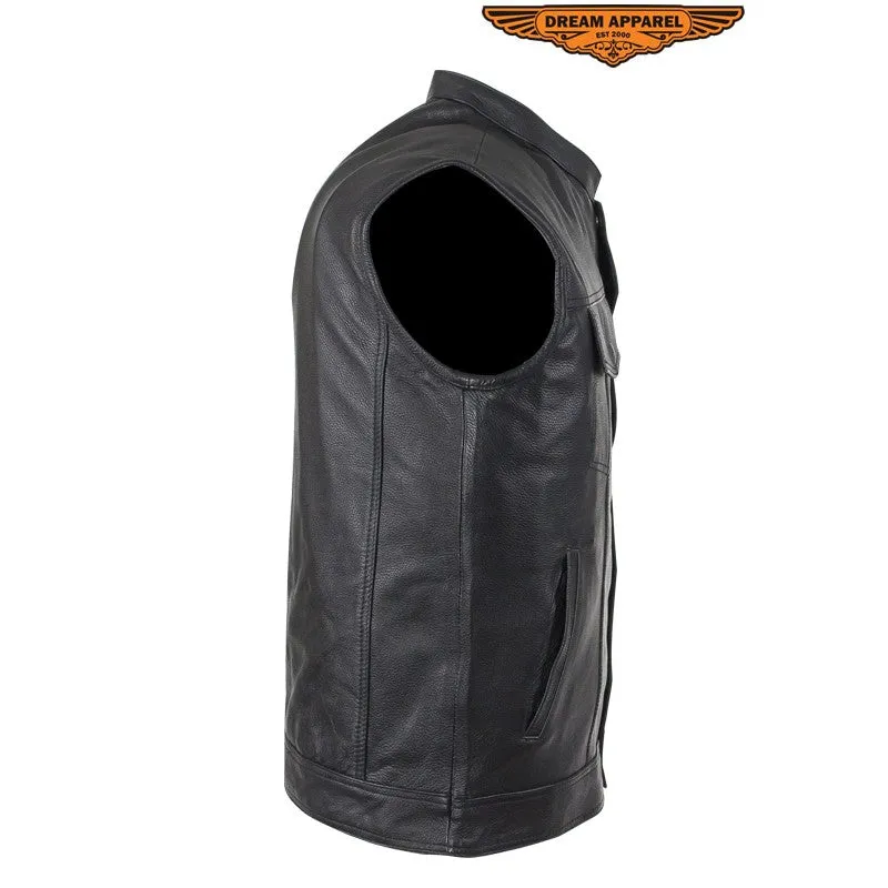 Motorcycle Club Vest With Zipper