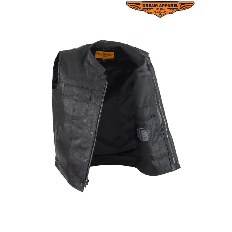 Motorcycle Club Vest With Zipper