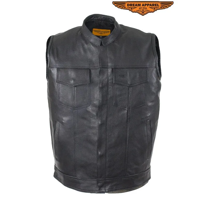 Motorcycle Club Vest With Zipper