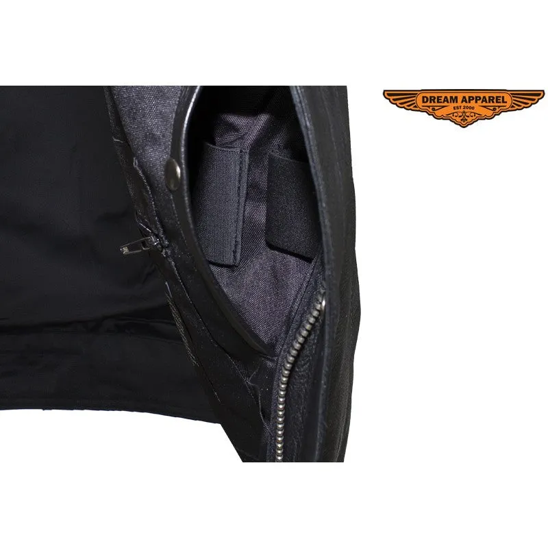 Motorcycle Club Vest With Zipper