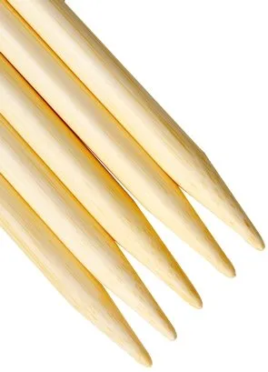 Natural Bamboo 8" Double Point Needles