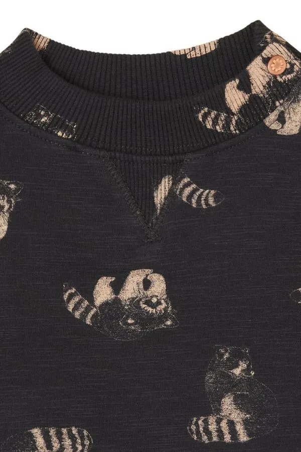 Noppies Long Sleeve Sweater Grijota - Phantom/Red Panda Print