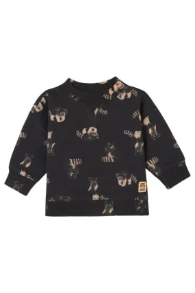 Noppies Long Sleeve Sweater Grijota - Phantom/Red Panda Print