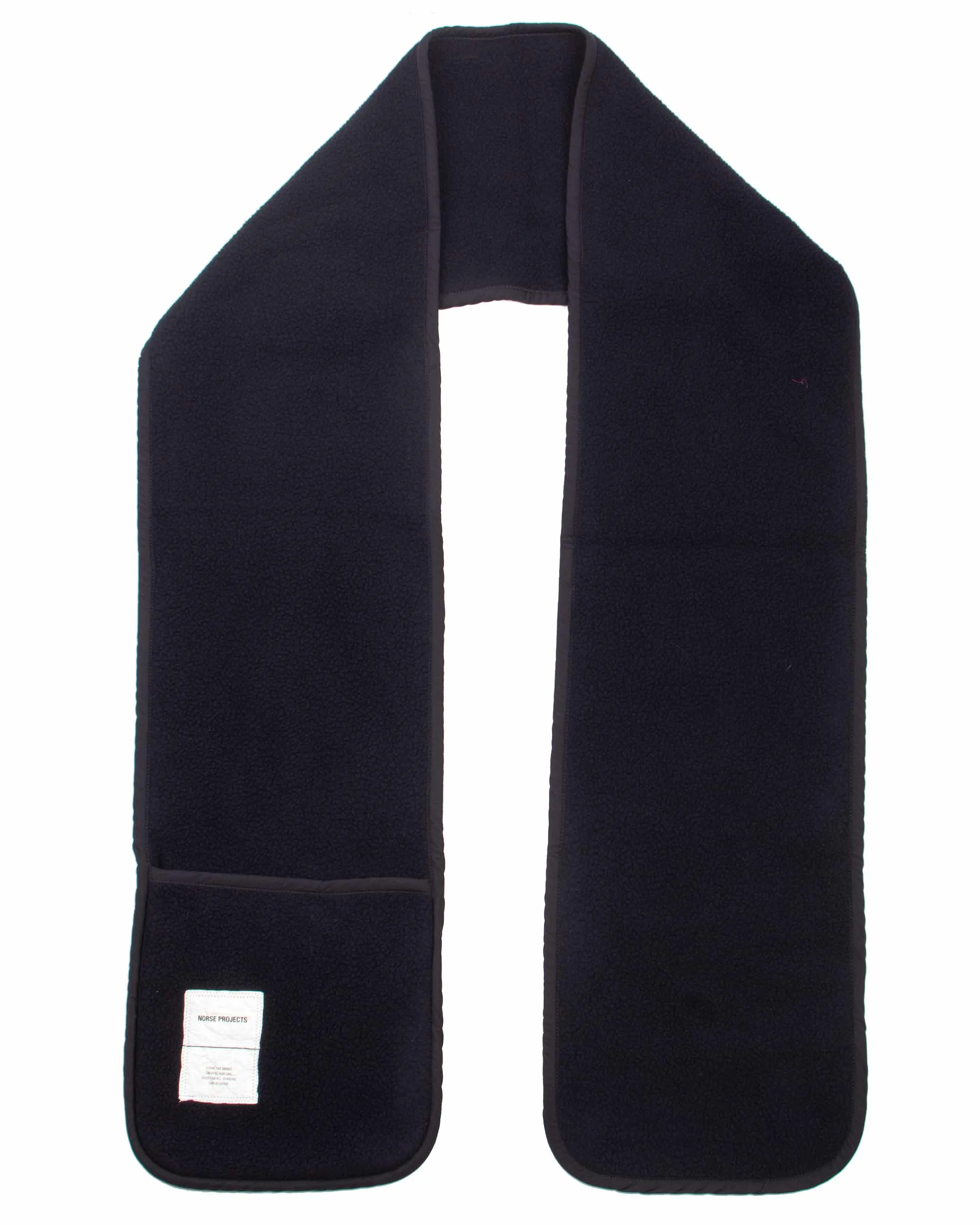 Norse Projects Gunner Fleece Tab Series Scarf Dark Navy