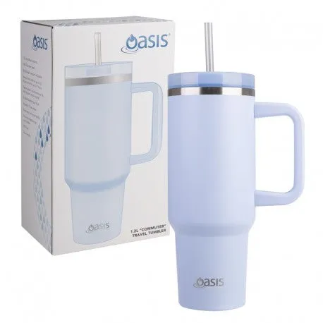 Oasis Insulated Stainless Steel Commuter Travel Tumbler 1.2L Sea Mist