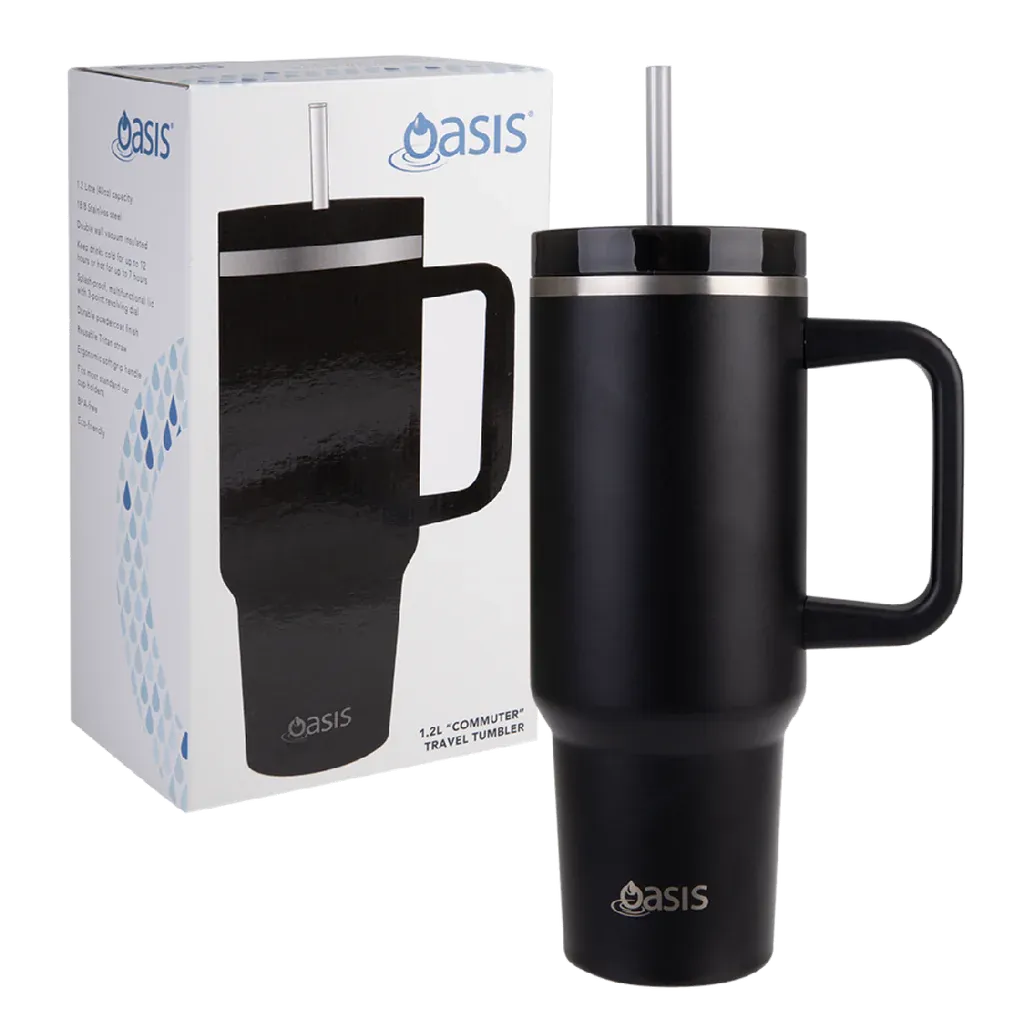 Oasis Insulated Stainless Steel Commuter Travel Tumbler 1.2L Sea Mist